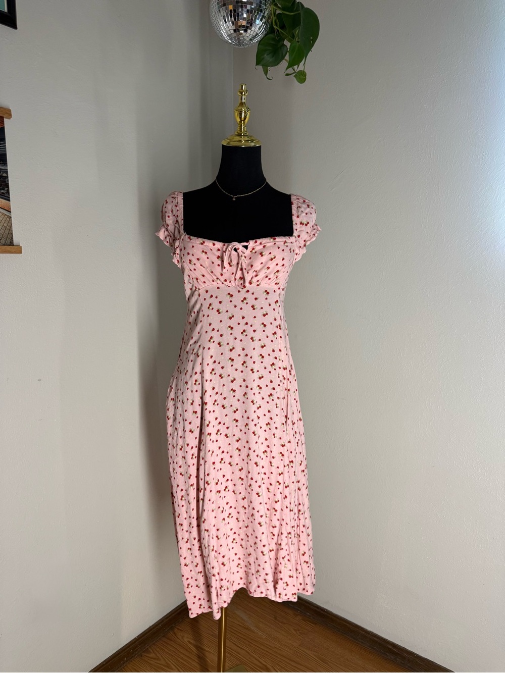 Strawberry Midi Dress by Sweet Society